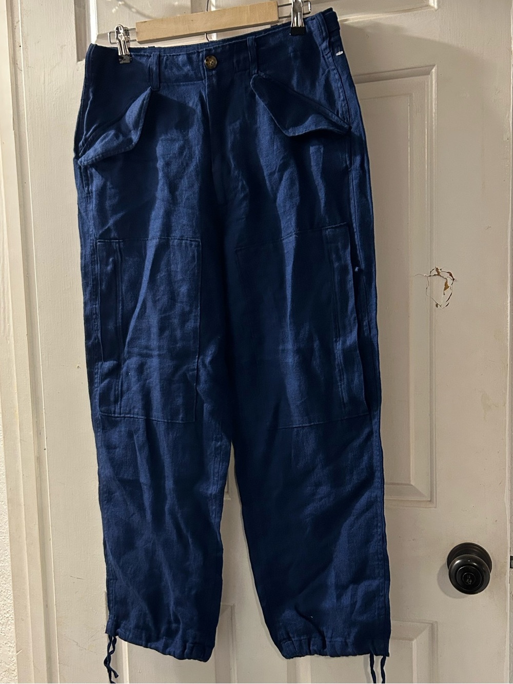 Polo by Ralph Lauren Navy Cargo Drawstring Pants
